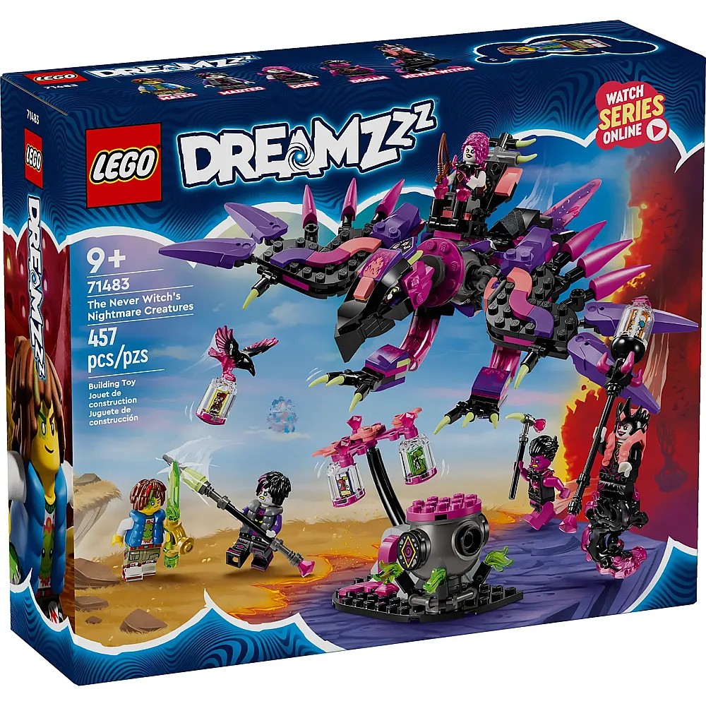 LEGO DREAMZzz Die Albtraumkreaturen der Nimmerhexe 71483