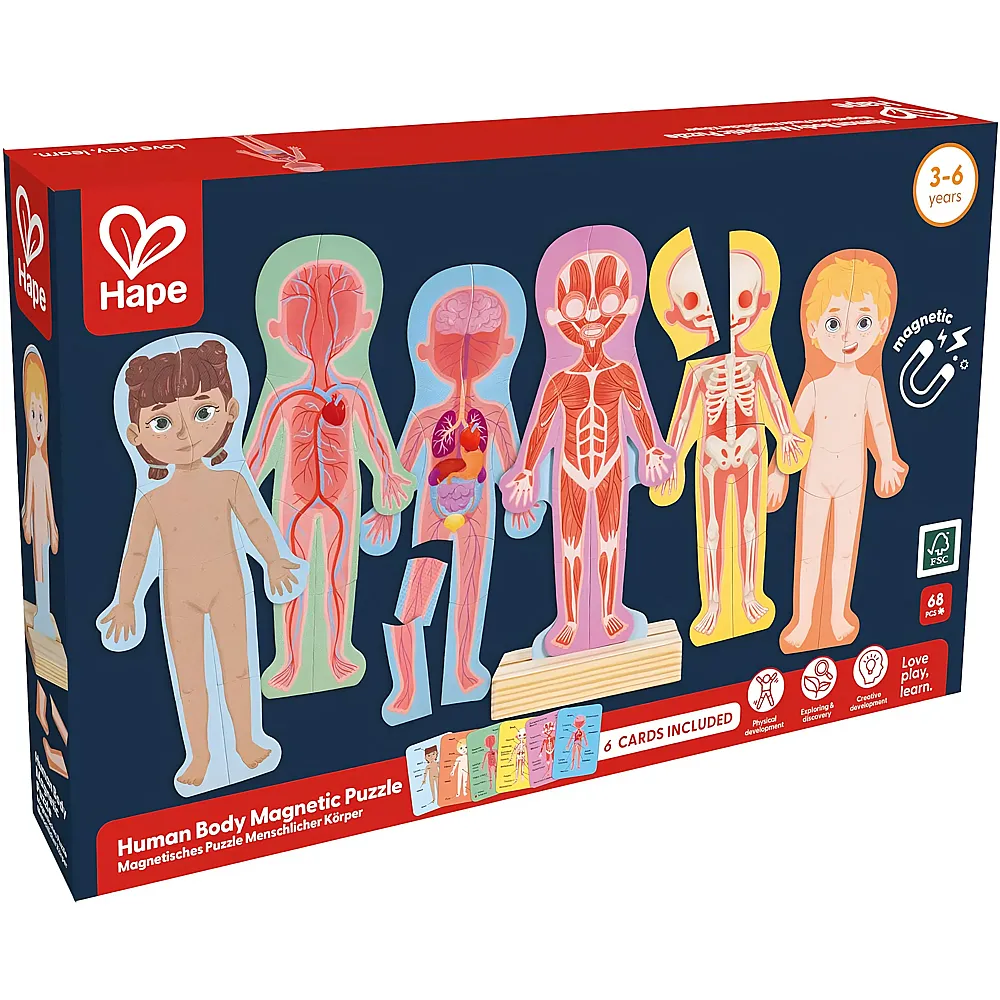 Hape Magnetisches Anzieh Puzzle 68Teile