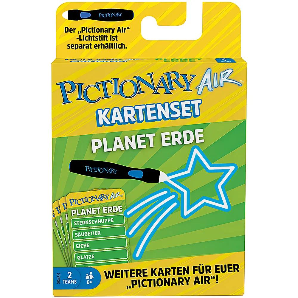 Mattel Games Pictionary Air Extension Pack Planet Erde DE