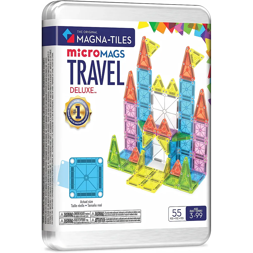Magna-Tiles Reiseset Deluxe Magnetbauset 55Teile