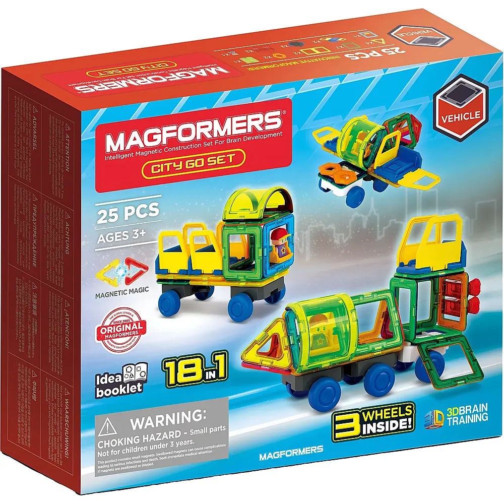 Magformers City Go Set - Radachsen f�r Fahrzeuge 25Teile