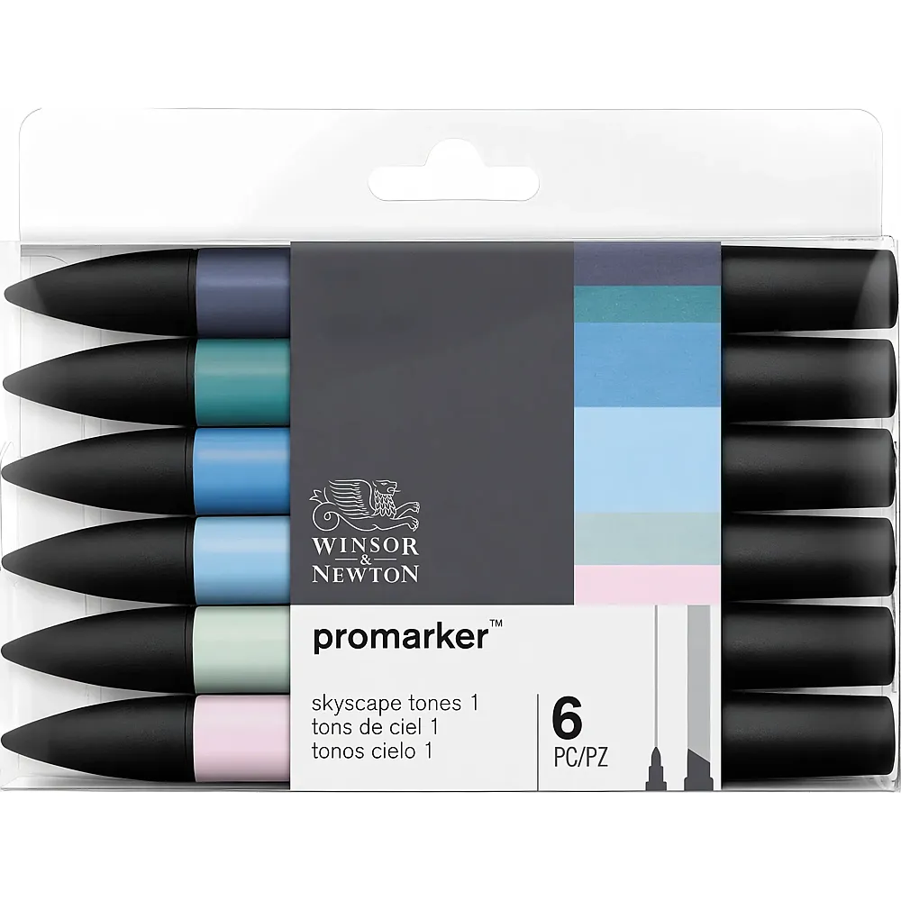 Winsor & Newton W&n Promarker 6er Set Himmel 1