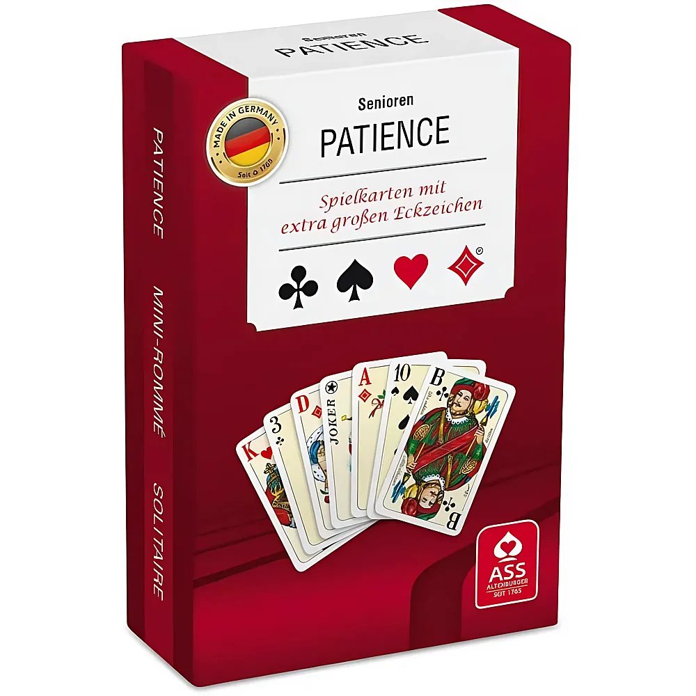 ASS Altenburger Senioren Patience mit extra grossen Eckzeichen