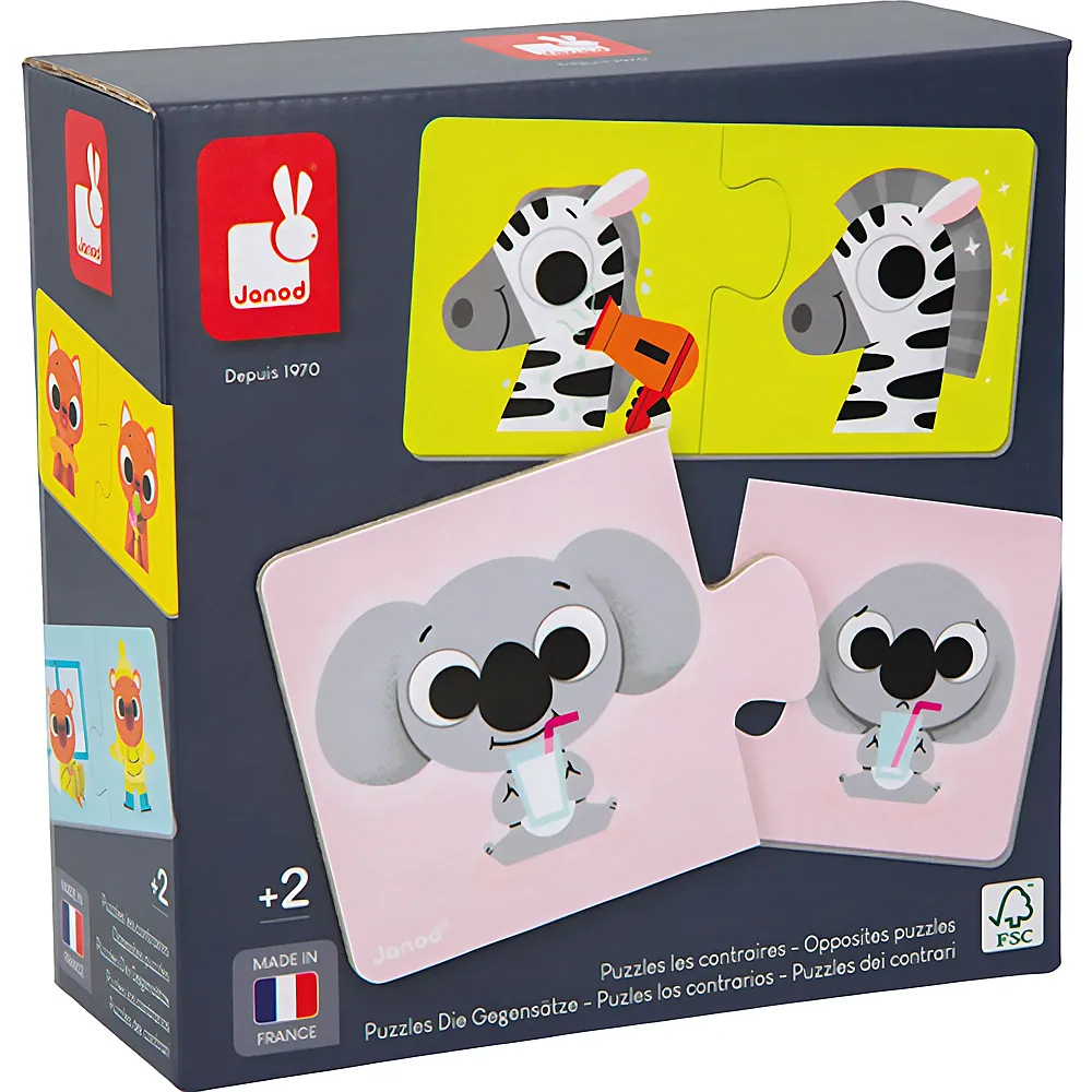 Janod Puzzle Gegens�tze - 2 Teile