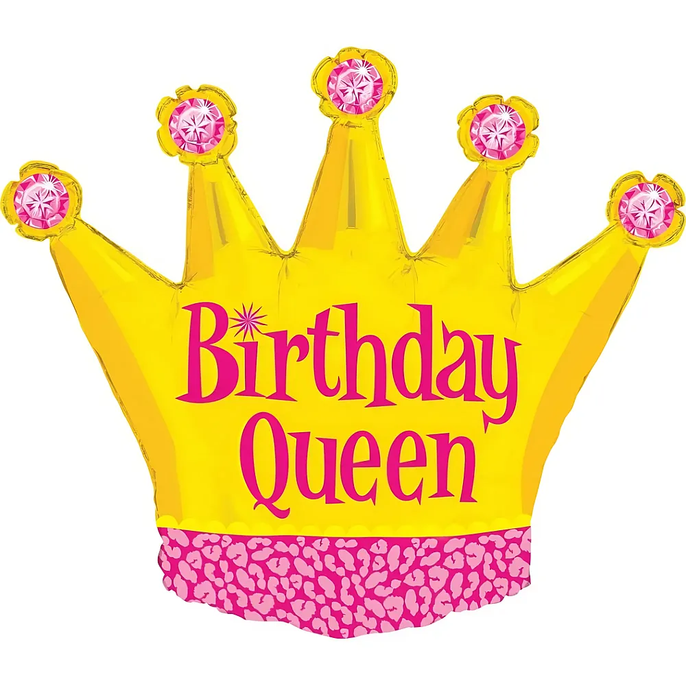Grabo Palloncino in foil Birthday Queen - 91 cm - Palloncini in alluminio