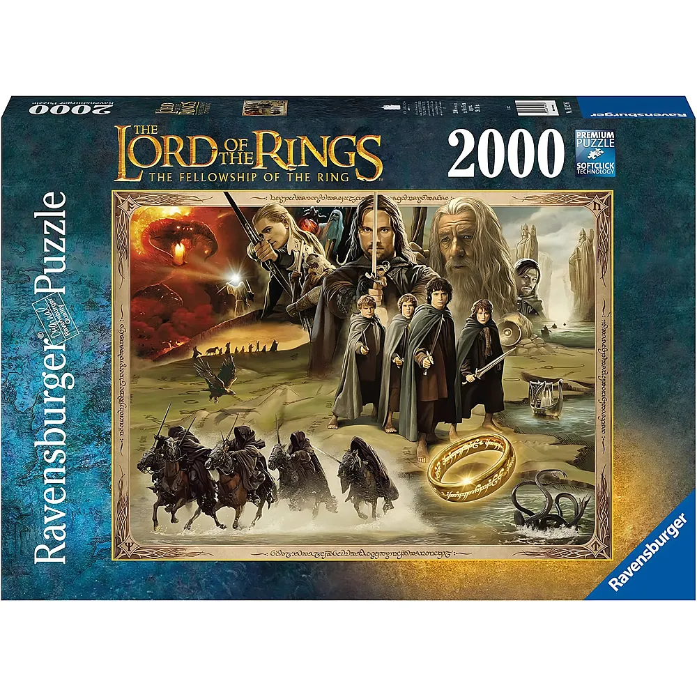 Ravensburger Puzzle Der Herr der Ringe The Fellowship of the Ring 2000Teile