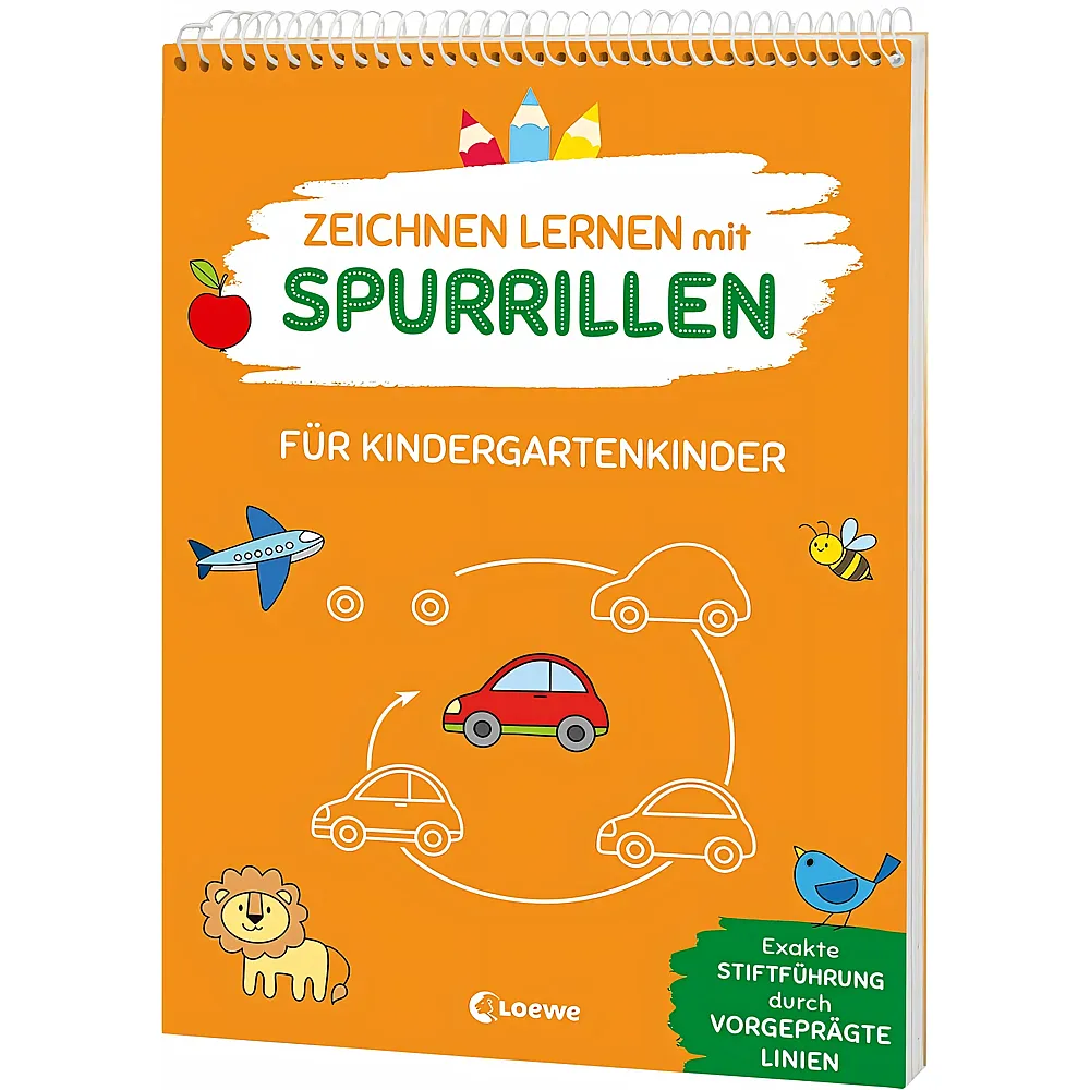 Loewe Zeichnen lernen mit Spurrillen ab 4 Jahr