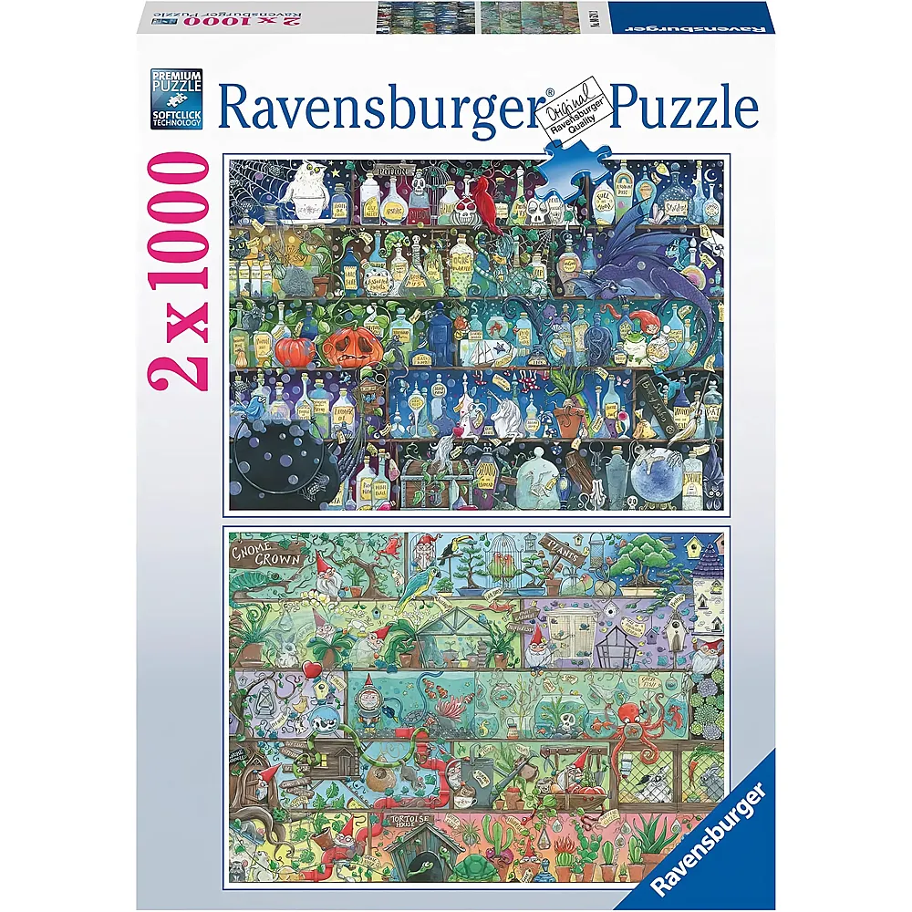 Ravensburger Puzzle 2in1 Zoe Sadler: Magische Regale - 1000 Teile