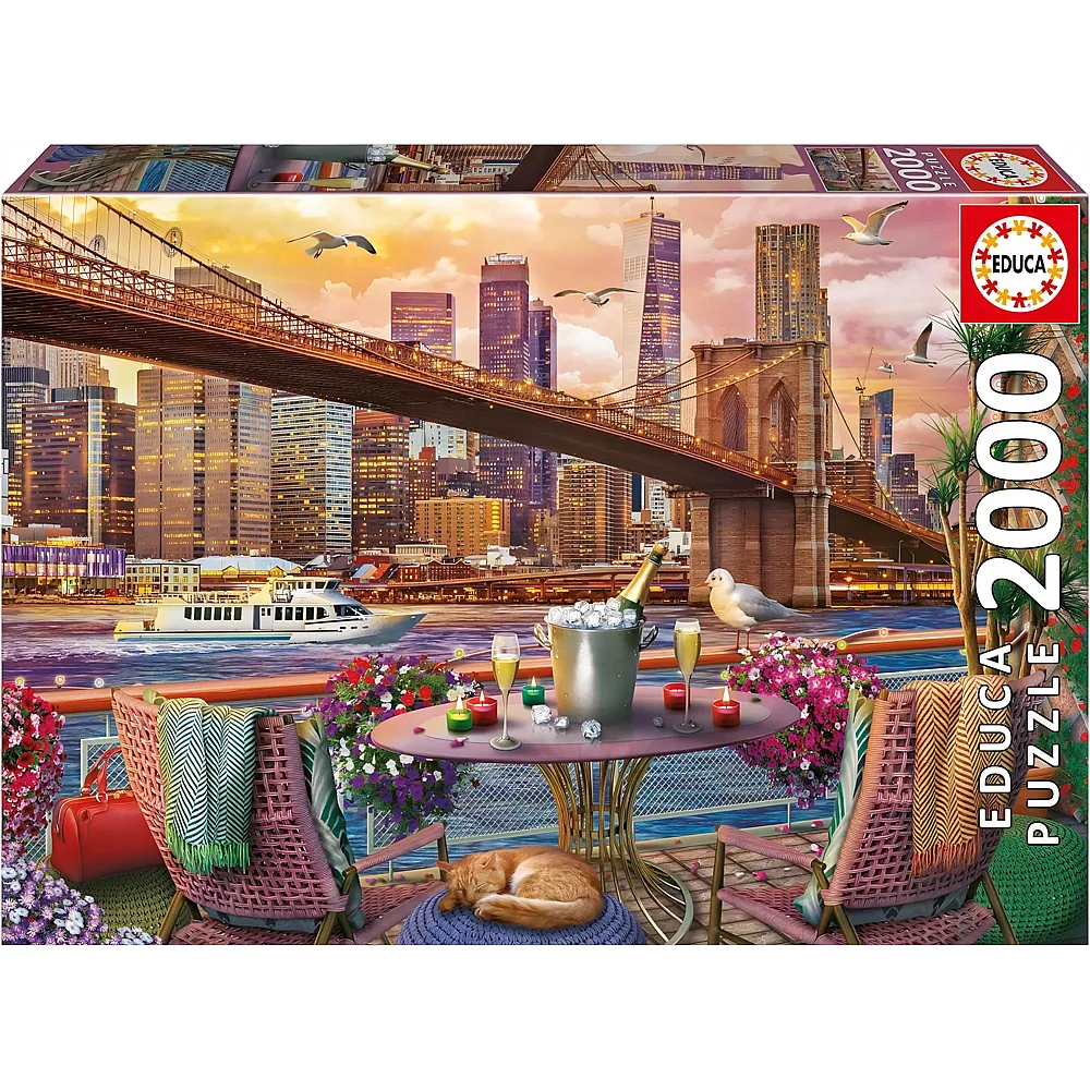 Educa Puzzle Romanhandlung spielt in New York - 2000 Teile