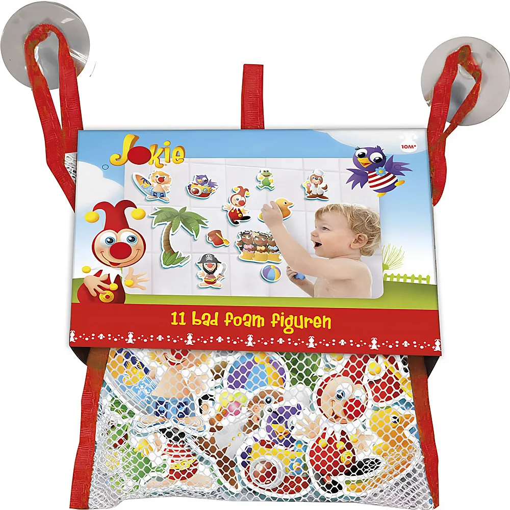 Bambolino Toys Badefiguren Jokie im Aufbewahrungsnetz - 10 Teile