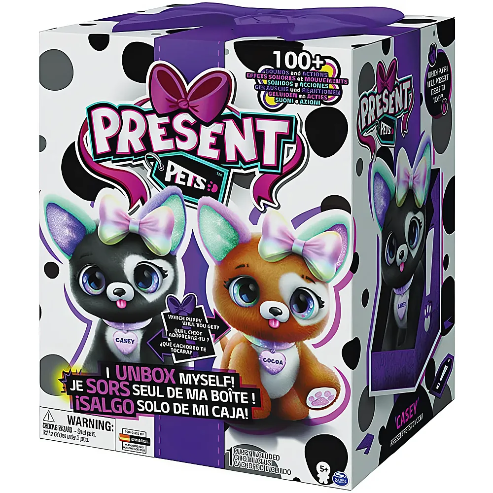 Spin Master Present Pets Rainbow Glitter Katzen Plüsch