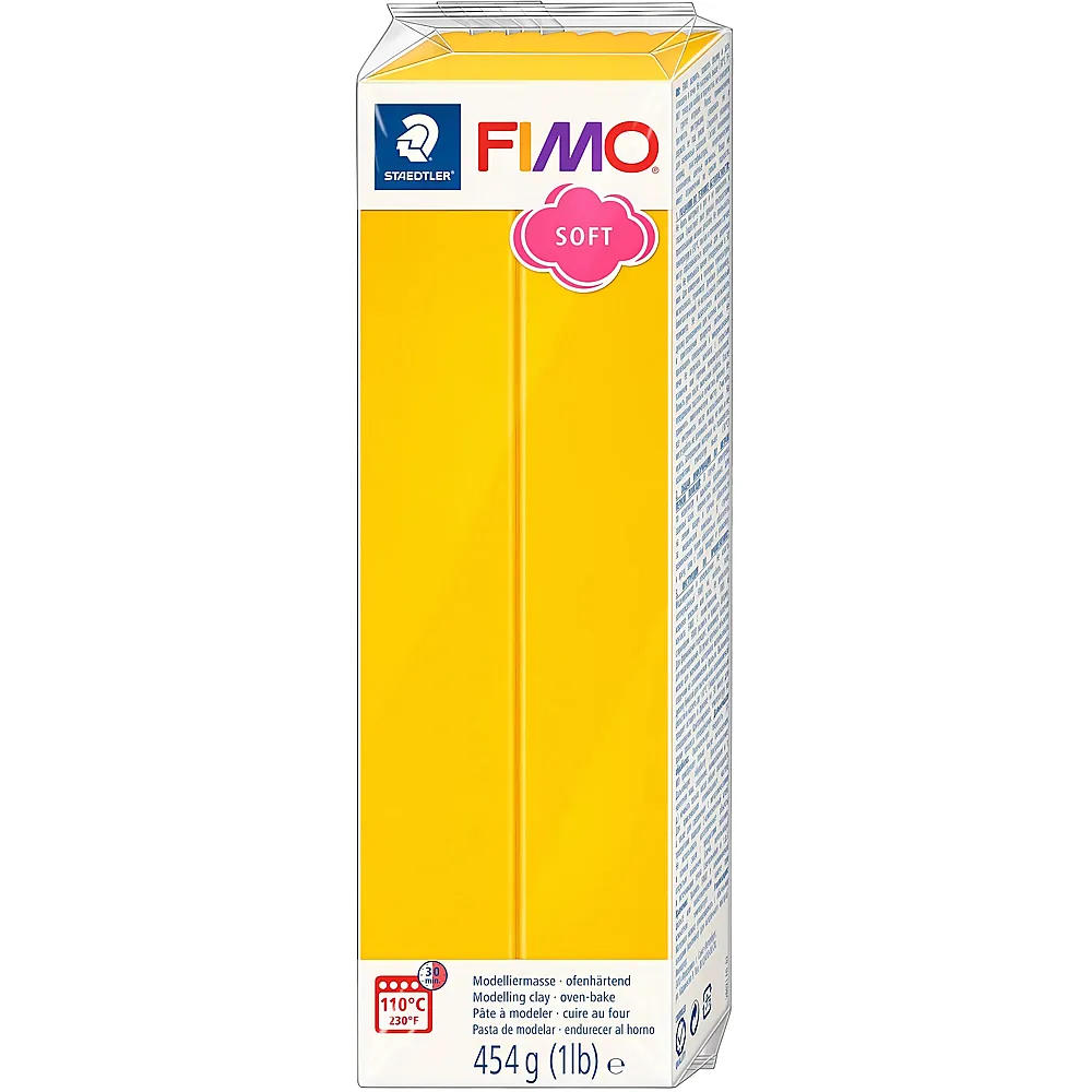 Fimo Soft Modelliermasse Sonnengelb - 454 g
