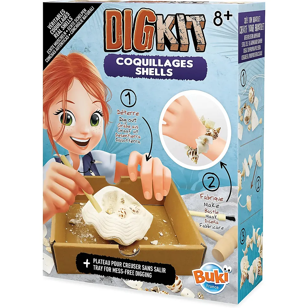 Buki Muscheln ausgraben