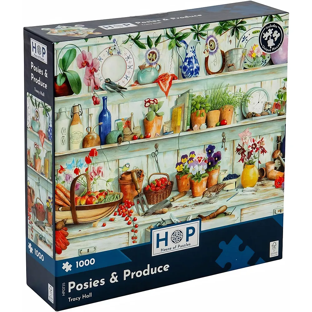 HOP - House of Puzzles Posies & Produce 1000Teile