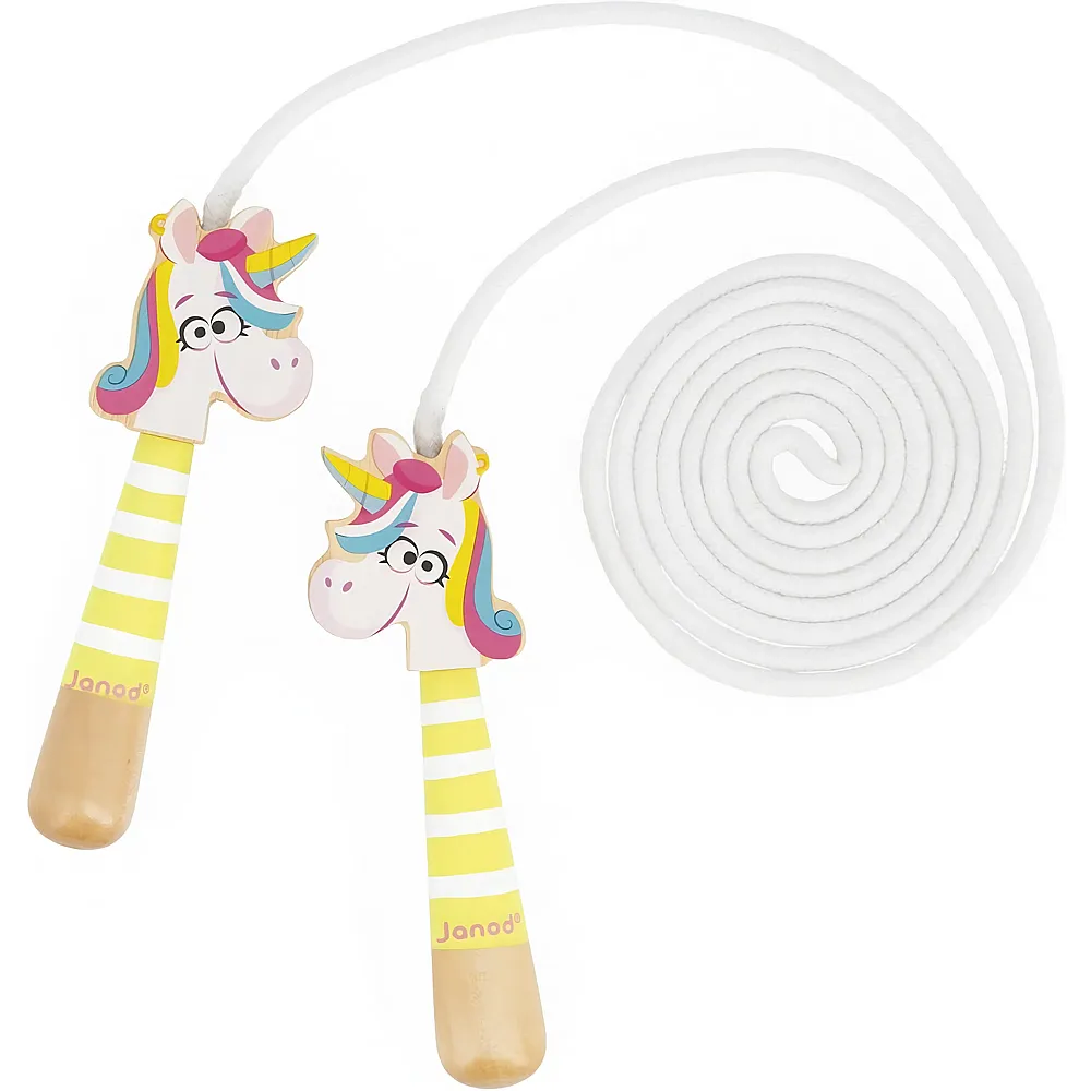 meinspielzeug - Janod Applepop Springseil Einhorn - 200 cm | Diverses