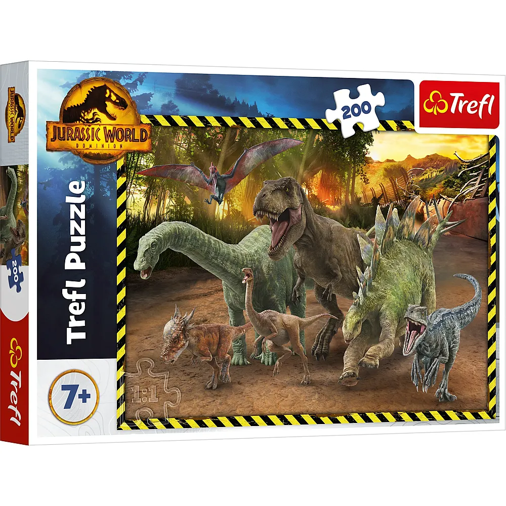 meinspielzeug - Trefl Puzzle Jurassic Park 200Teile Jurassic World | Puzzle 105-300 Teile