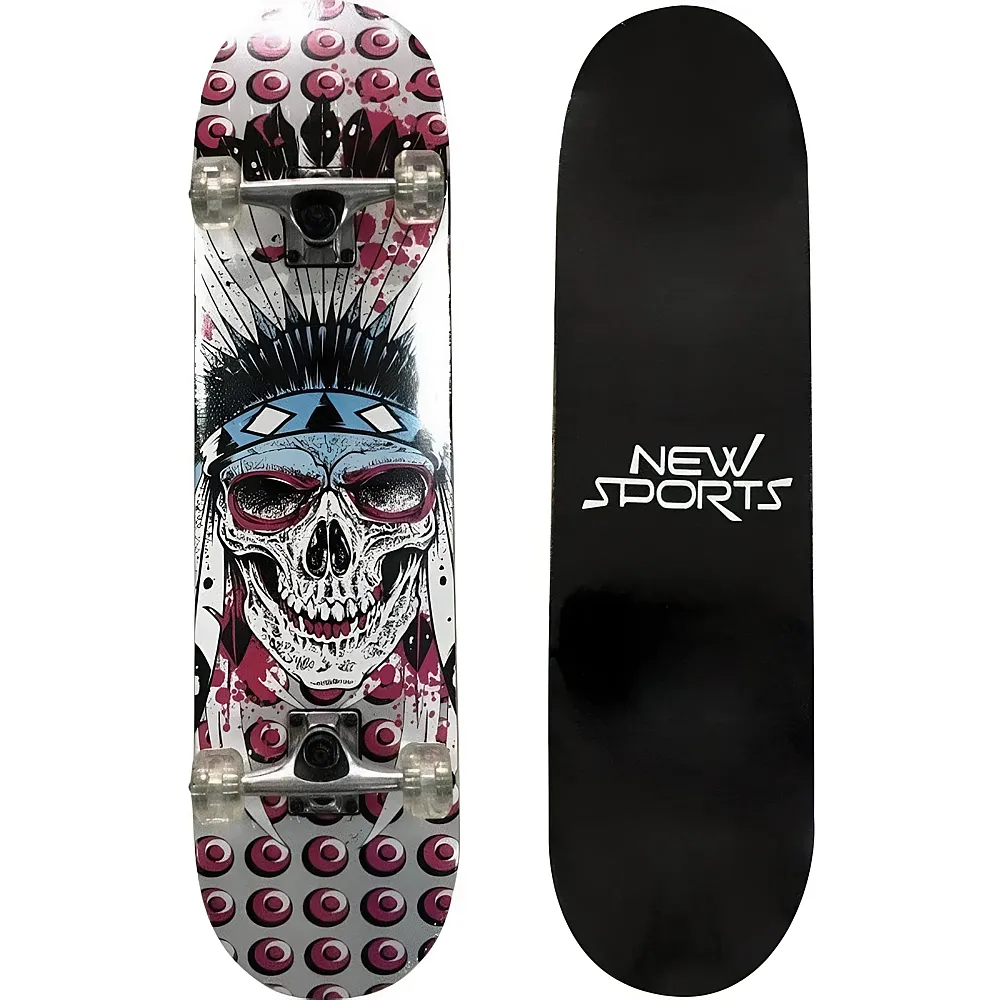 New Sports NSP Skateboard Skeleton L.78,7cm,ABEC7