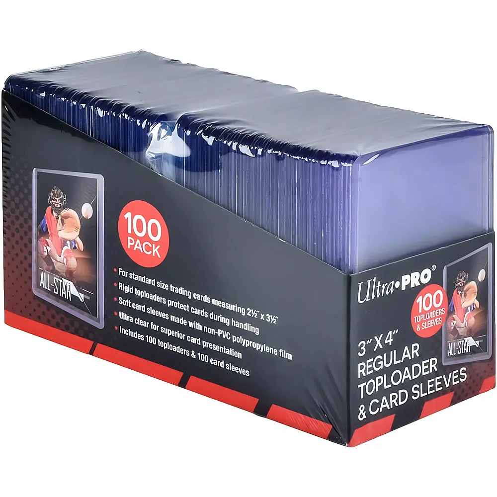 Ultra Pro Toploader Regular 35pt & Soft Penny Sleeves Bundle - 100 Teile