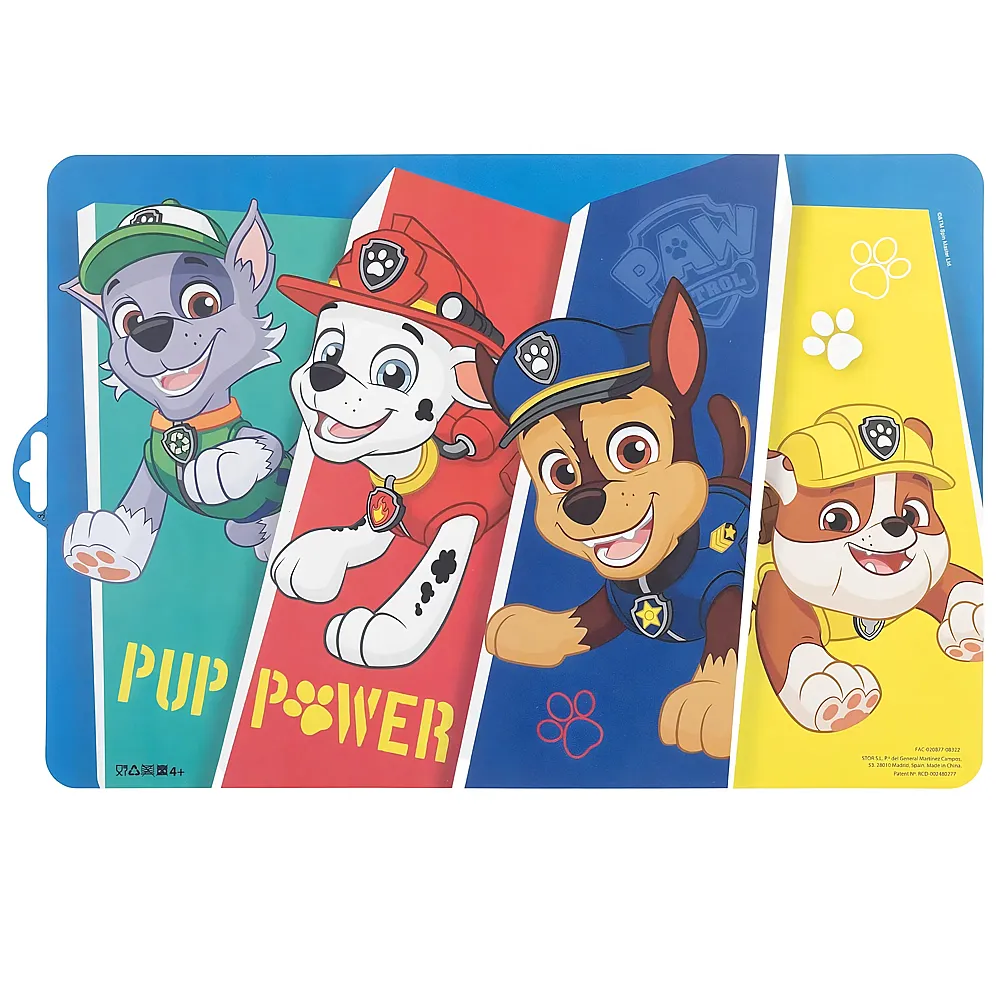 Stor Paw Patrol Tischset Pup Power - Essen & Trinken
