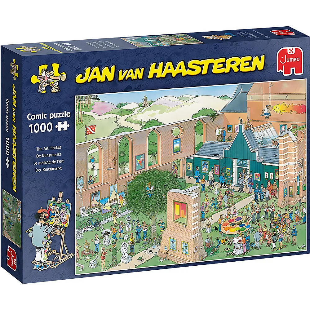 Jumbo Puzzle Jan van Haasteren Der Kunstmarkt 1000Teile