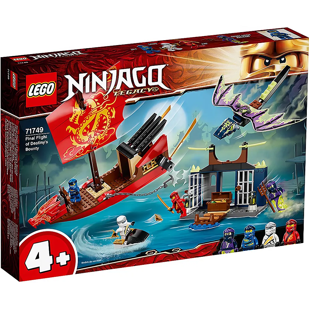 LEGO Ninjago Flug mit dem Ninja-Flugsegler 71749