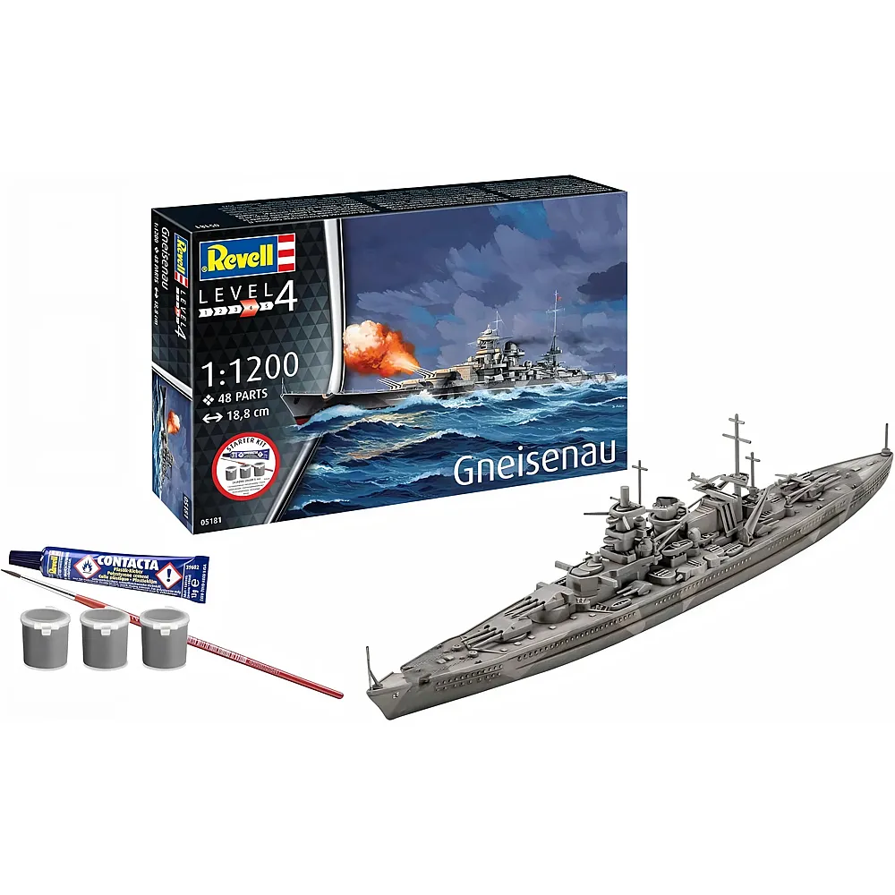 Revell Starter Kit Battleship Gneisenau