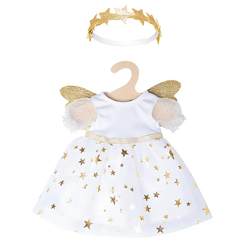 Heless Kleid Schutzengel mit Sternen-Haarband 28-35cm