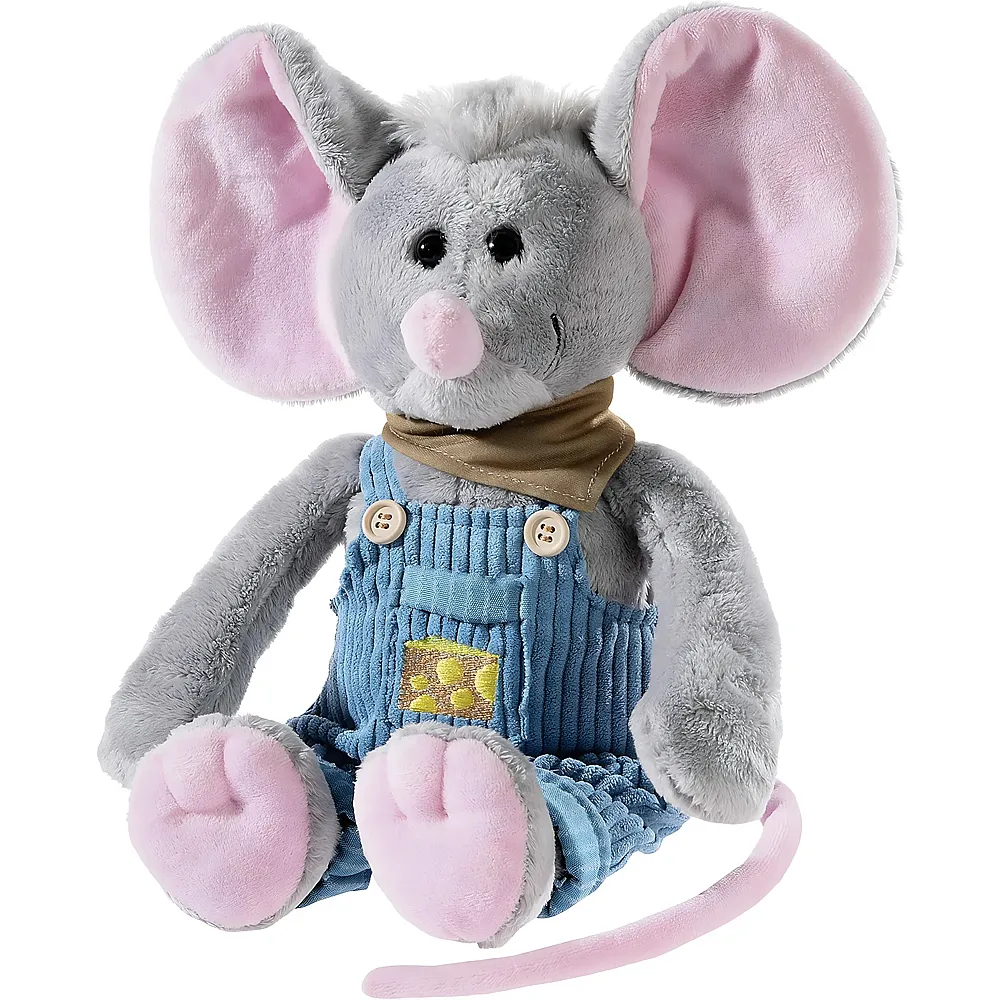 meinspielzeug - Heunec Latzhosen-Gang Maus Kati K�se 35cm | Waldtiere Pl�sch