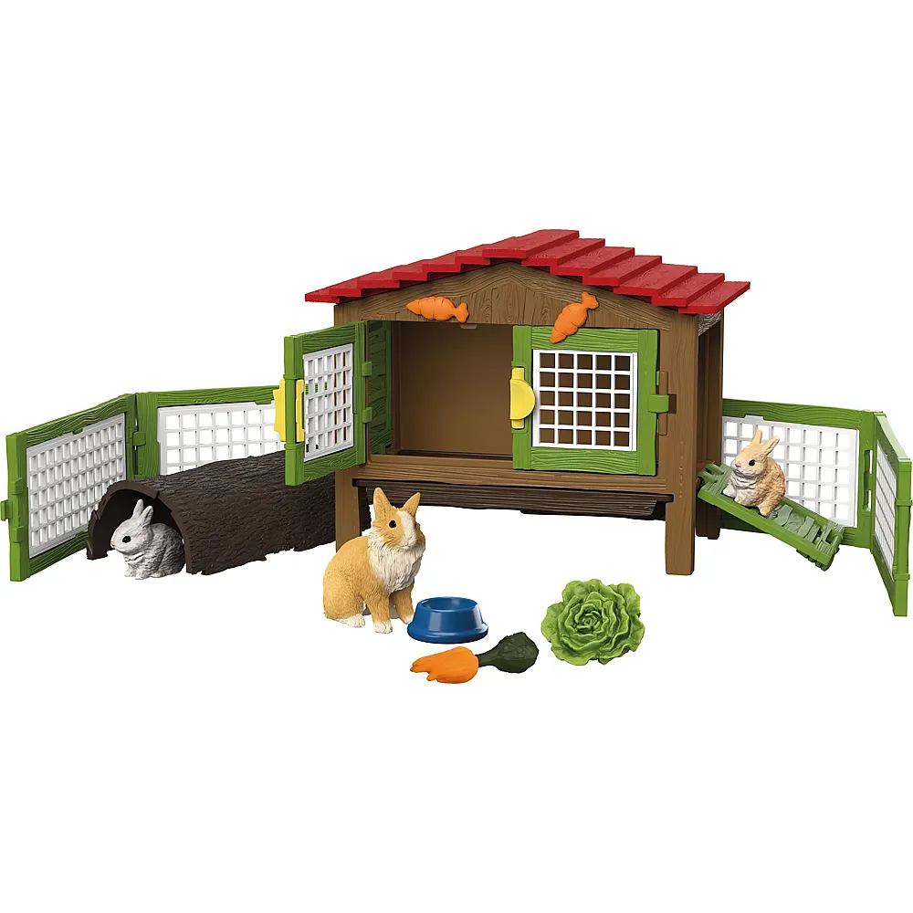 Schleich Farm World Kaninchenstall | Bauernhoftiere