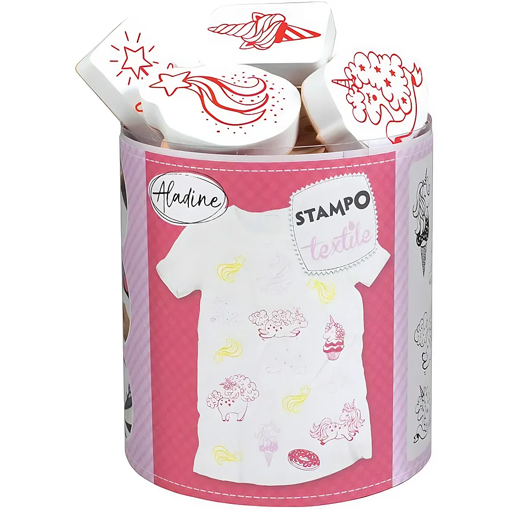 Aladine Stampo Textile Einh�rner
