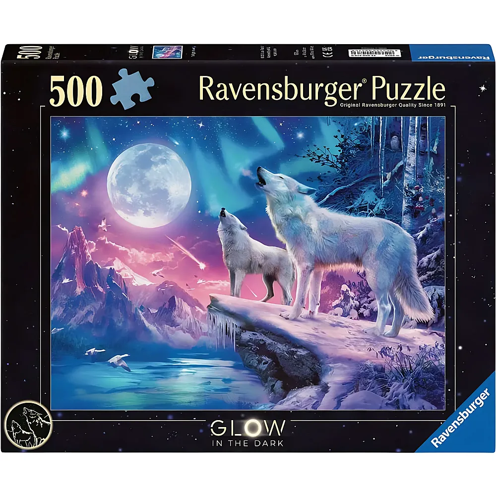 meinspielzeug - Ravensburger Puzzle Wolf im Nordlicht 500Teile | Puzzle 500 Teile