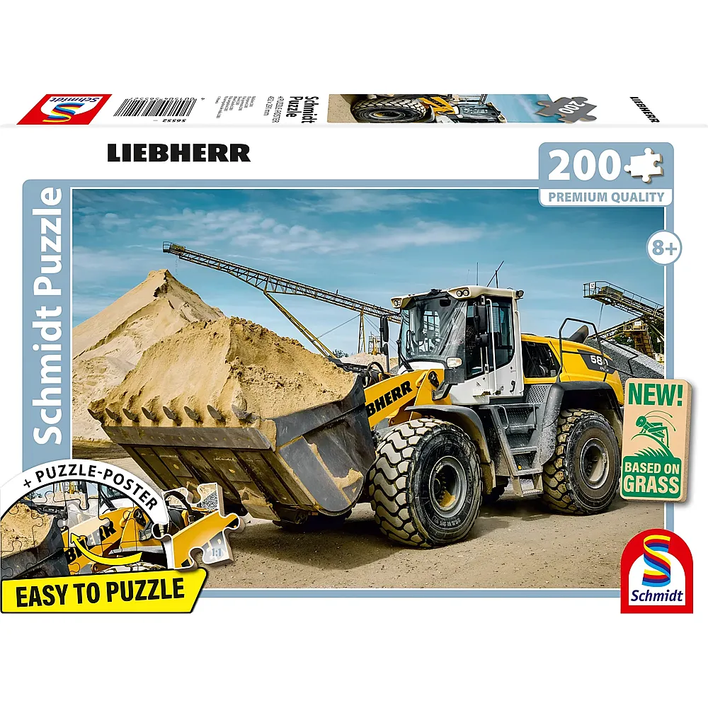 Schmidt Puzzle Liebherr Radlader L580 200Teile
