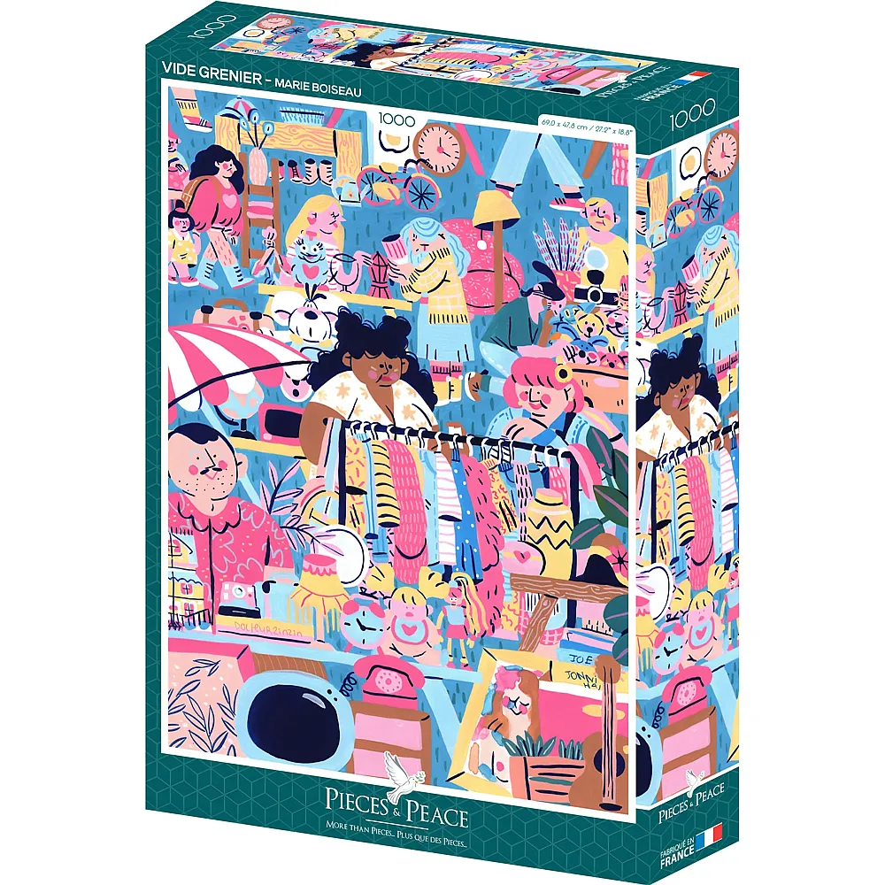 Pieces & Peace Puzzle Marie Boiseau Flohmarkt 1000Teile