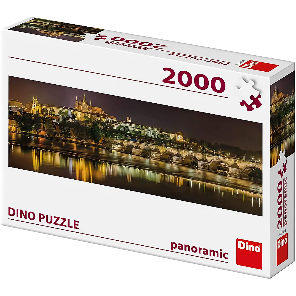 Dino Puzzle Panorama Karlsbr�cke in Prag, Tschechische Republik - 2000 Teile