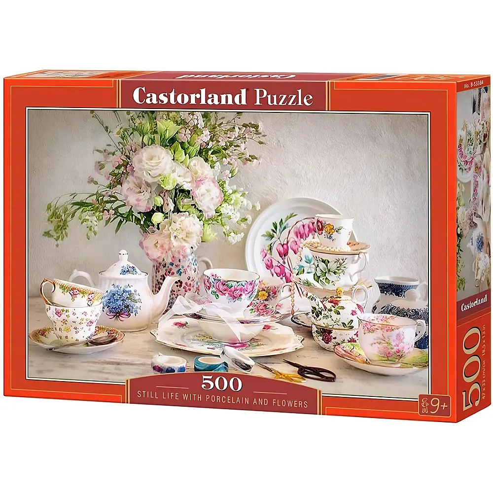 Castorland Puzzle Still Life with Porcelain and Flowers - 500 Teile