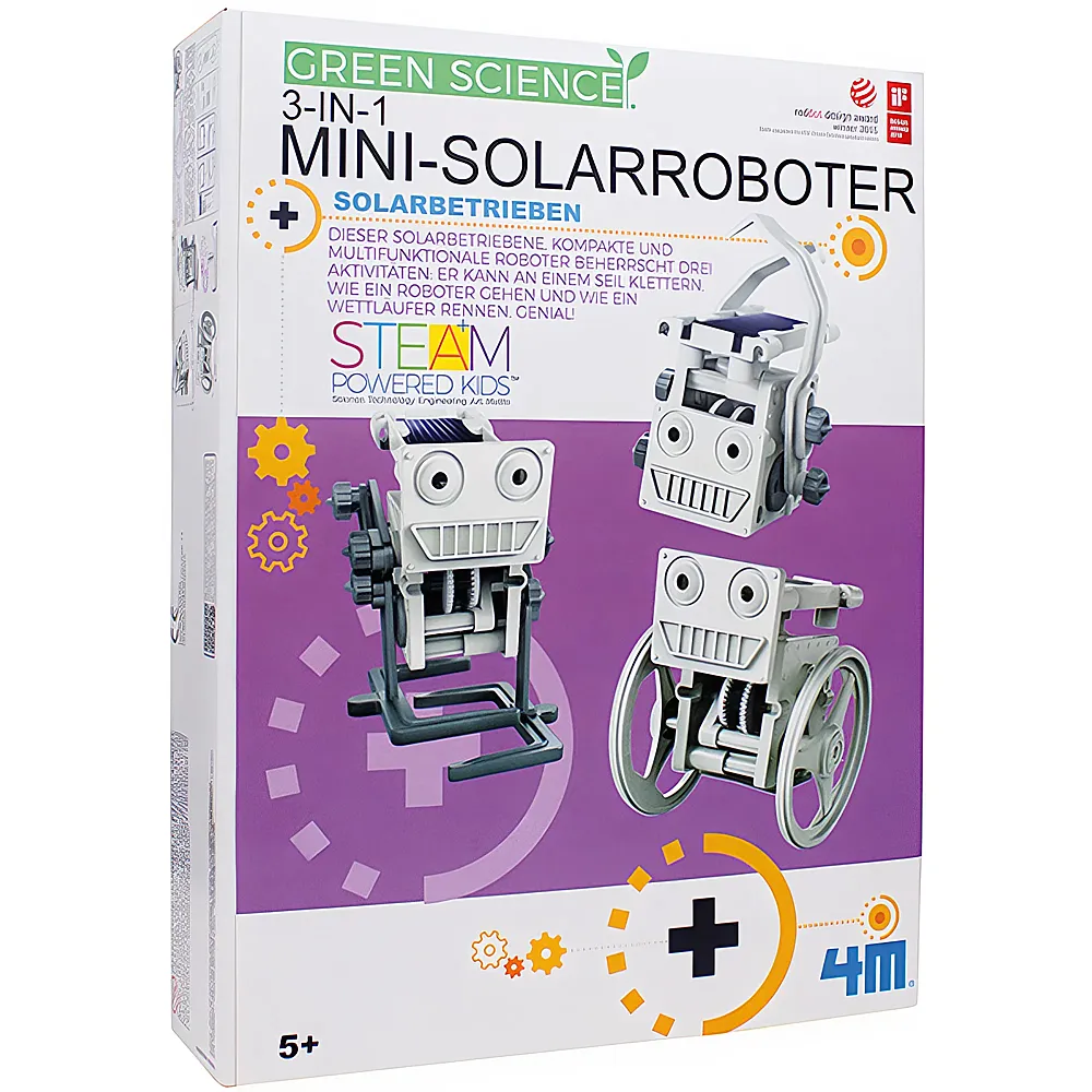 4M Green Science 3-in-1 Mini-Solarroboter mult