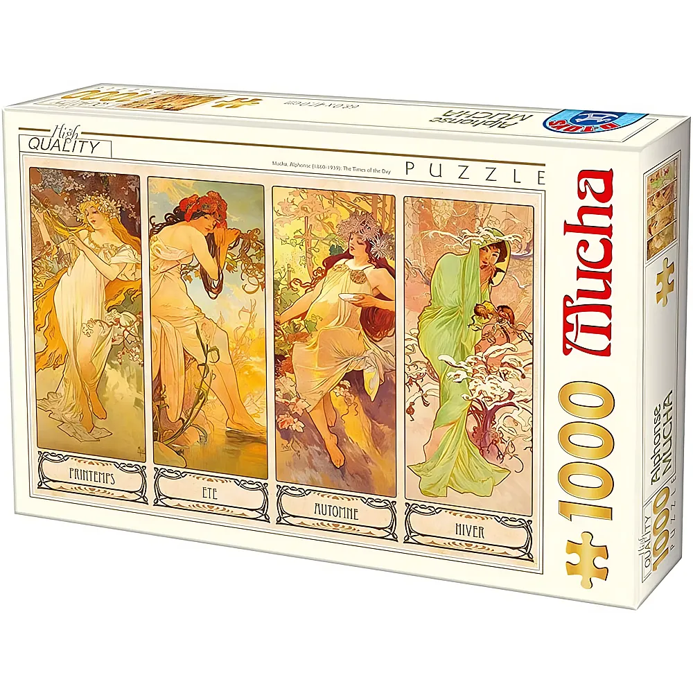 DToys Puzzle Mucha Alphonse Jahreszeiten - 1000 Teile