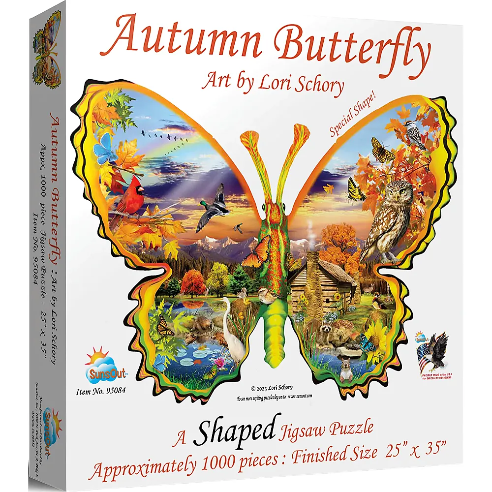 SunsOut Puzzle Herbst Schmetterling - 1000 Teile