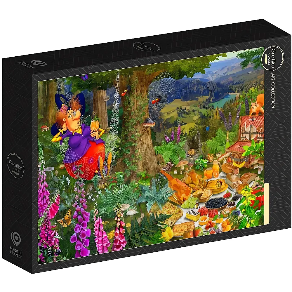 Grafika Puzzle Art Collection Franois Ruyer Die Hexe beim Picknick 1000Teile