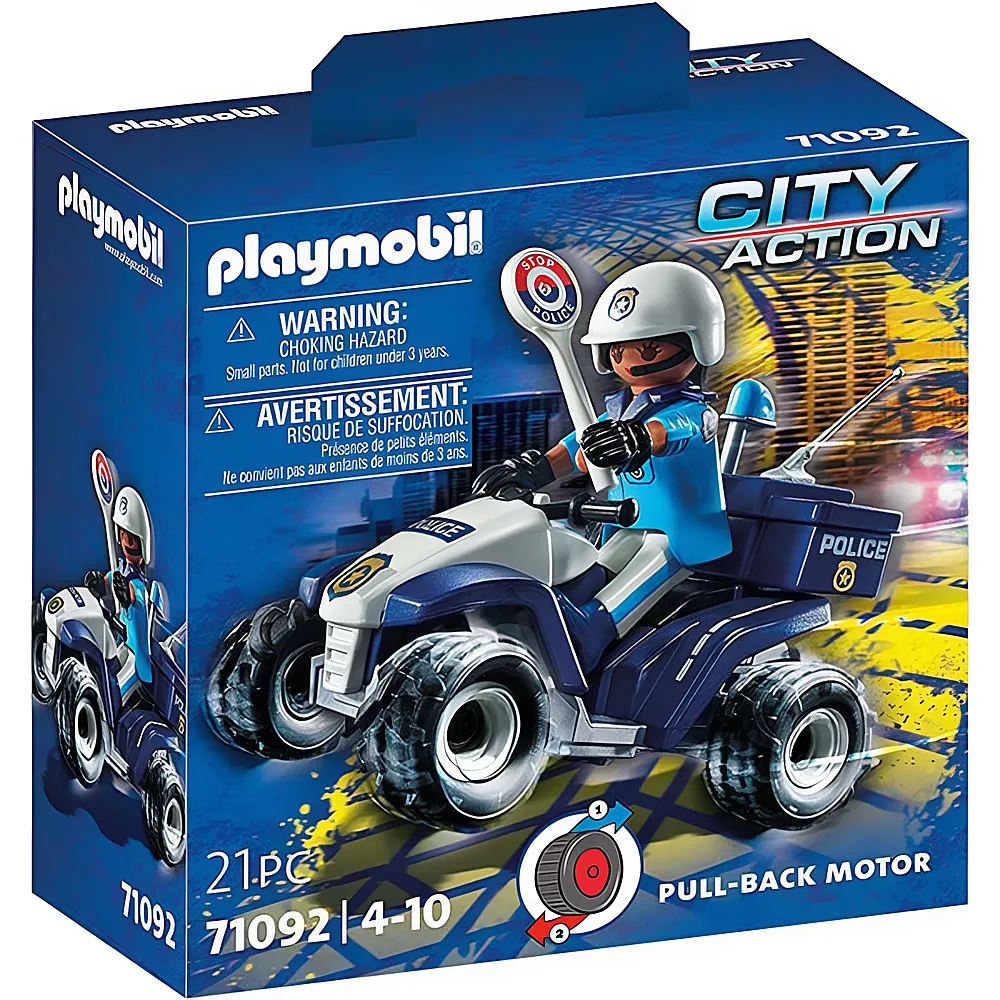 PLAYMOBIL City Action Polizei-Speed Quad 71092