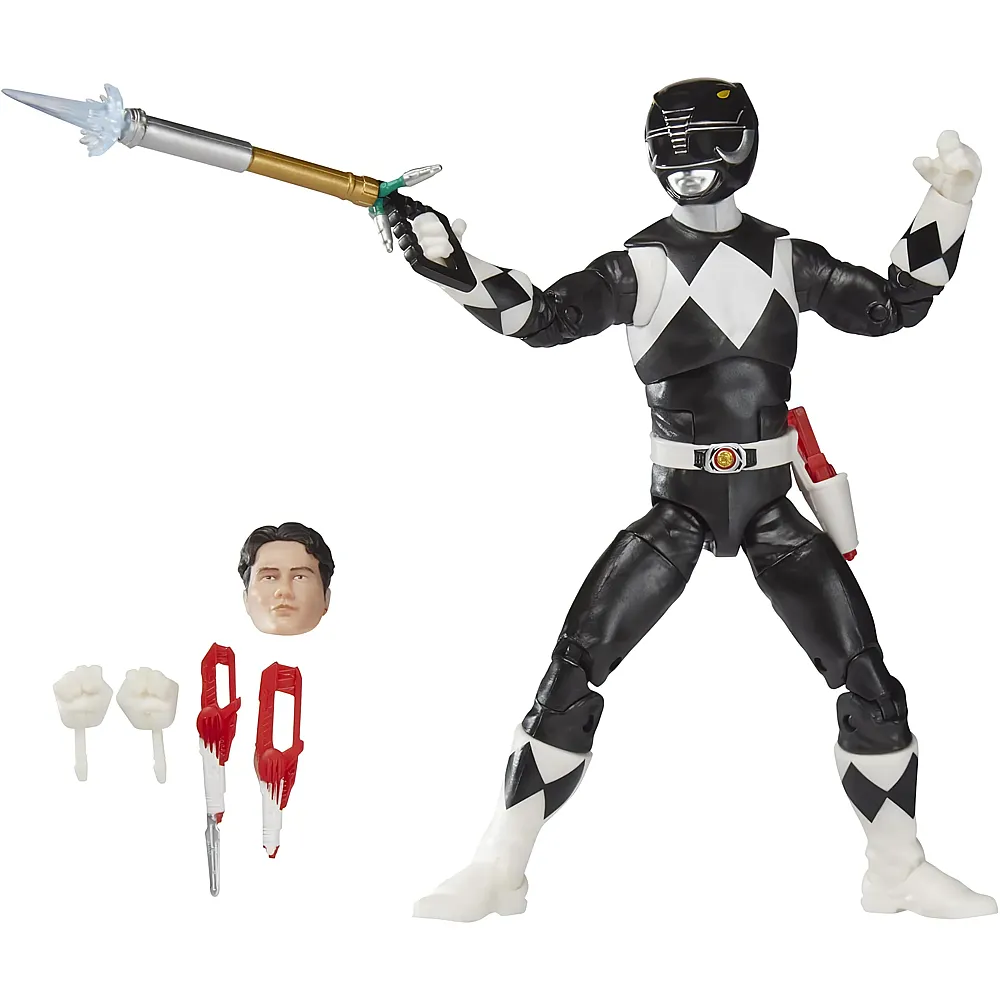 Hasbro Lightning Collection Power Rangers Mighty Morphin Schwarzer Ranger - 15 cm