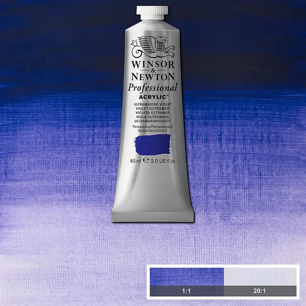 meinspielzeug - Winsor & Newton W&n Prof. Acrylfarbe 60ml Tube Ultramarin Violett