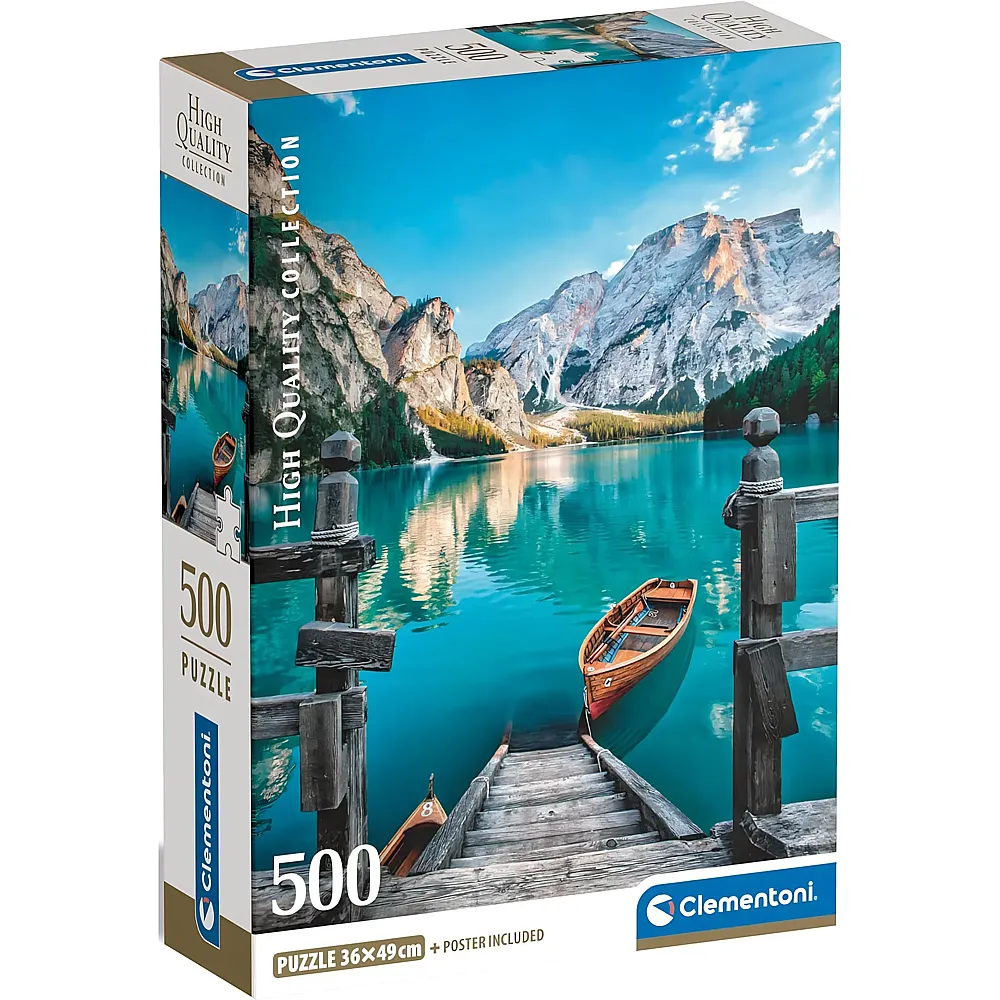Clementoni Puzzle High Quality Collection Braies Lake 500Teile