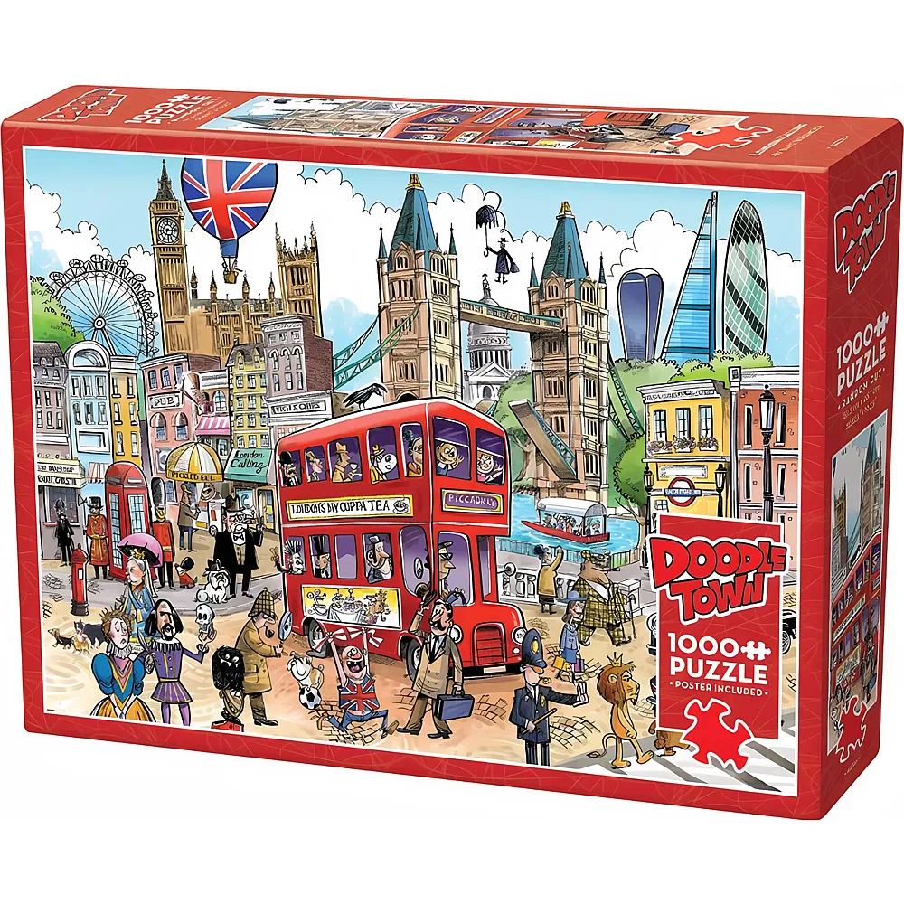 Cobble Hill Puzzle DoodleTown London Calling - 1000 Teile
