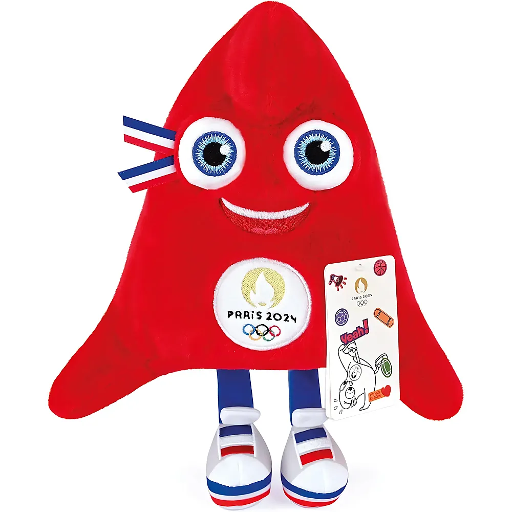Doudou et Compagnie Phryge - Maskottchen der Olympischen Spiele Paris 2024 - 25 cm - Lizenzfiguren Pl�sch
