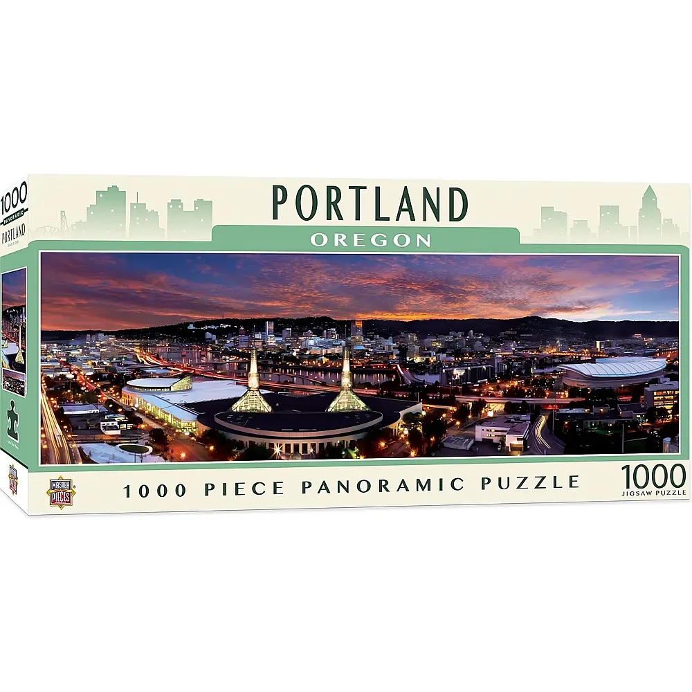 Master Pieces Puzzle Panorama Portland, Oregon - 1000 Teile