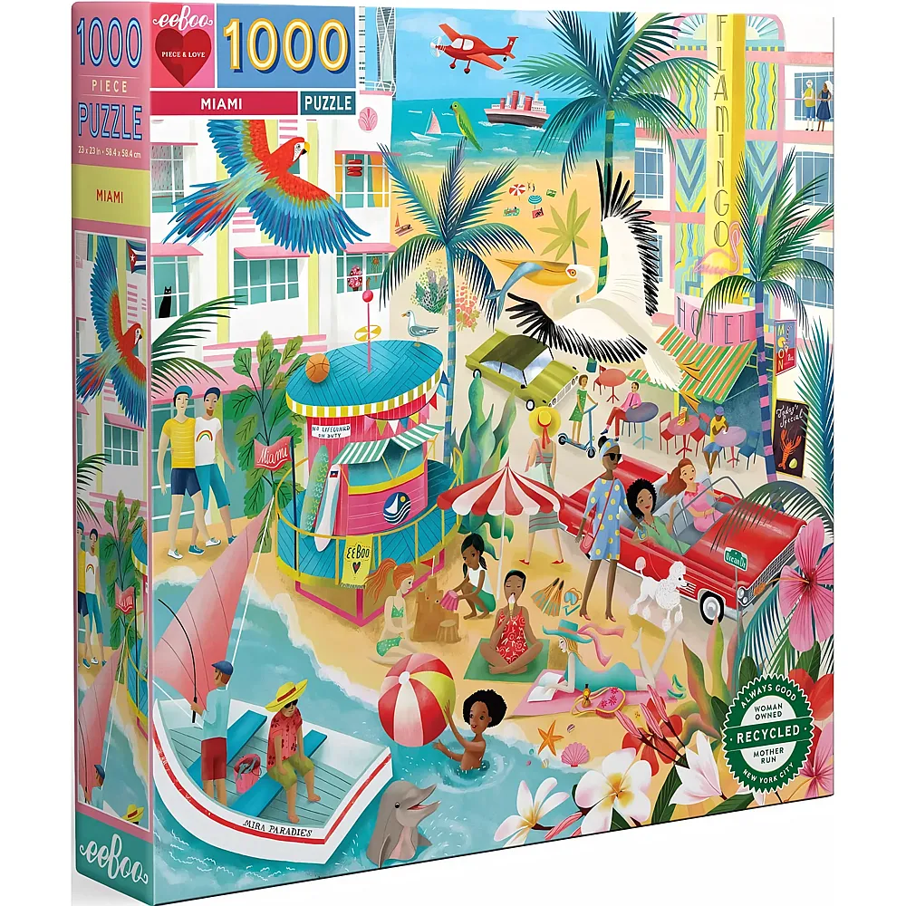 eeBoo Puzzle Miami - 1000 Teile