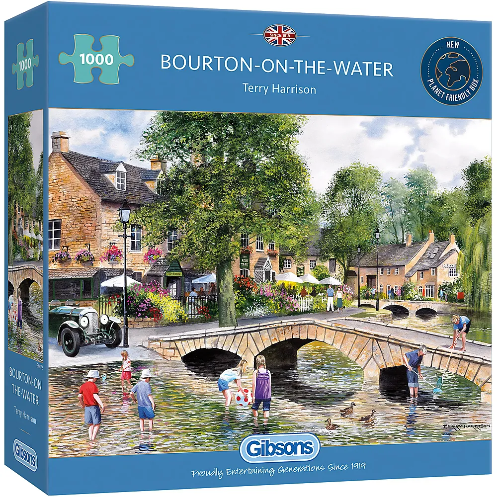 Gibsons Puzzle Terry Harrison Bourton On The Water - 1000 Teile