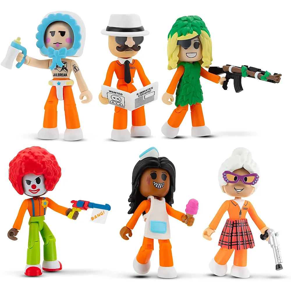 Jazwares DevSeries CRS0059-6 Figuren Pack - Jailbreak: Hiding in Plain Sight, bewegliche Actionfiguren mit Spielcode