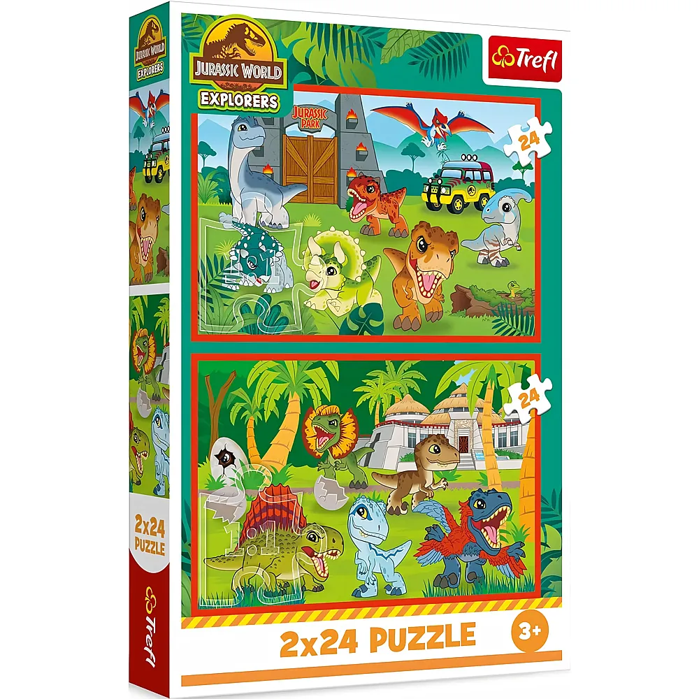 Trefl Puzzle Jurassic World Kleine Dinosaurier 24Teile